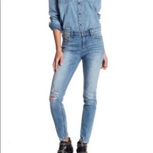 LUCKY BRAND AVA SKINNY Jeans, Slim Fit Mid Rise Jeans with Dark Patch Pocket New